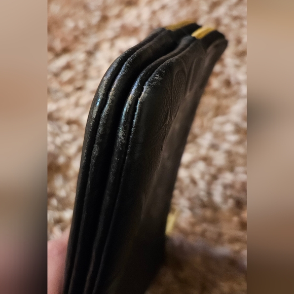 F87934 Coach Double Zip Wallet In Signature Black Leather - Picture 6 of 14